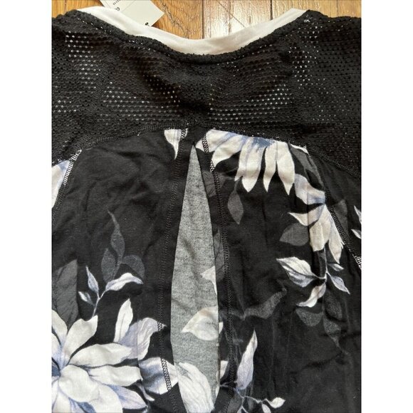 Vtg Calvin Klein{CK}Perfomance Printed Drop Armhole Logo Tank Floral SzM $39. - Picture 6 of 6